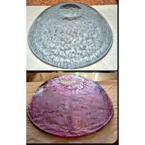 Fire and Light Lavender Neodymium Recycled Glass Bowl 11 3/4" Handcrafted